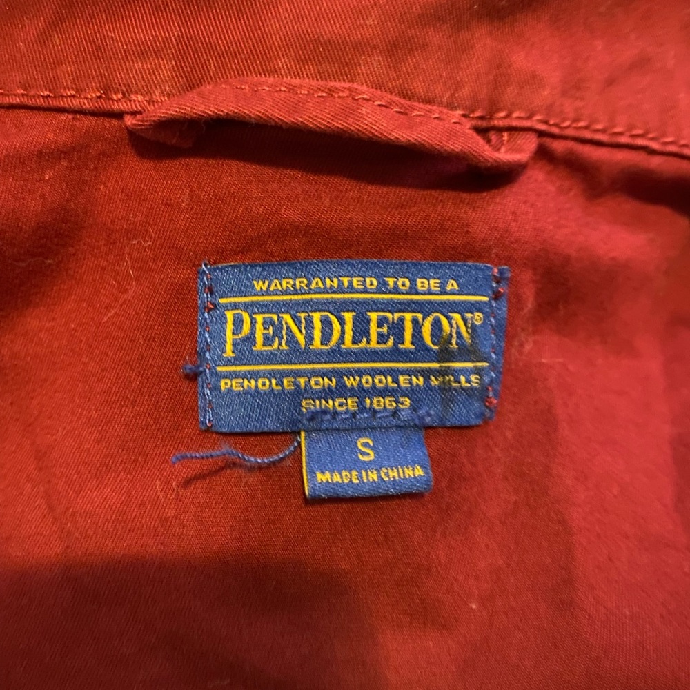 Pendleton Red Denim Button Up Vest - image 6